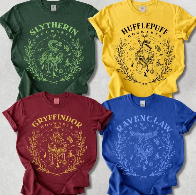 Camiseta Casas de Hogwarts